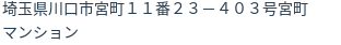 住所(登記所在地)