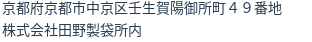 住所（登記所在地）