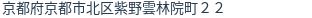住所（登記所在地）