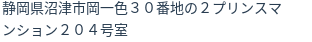 住所(登記所在地)