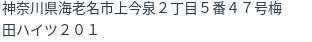 住所（登記所在地）