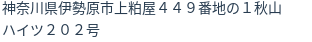 住所(登記所在地)