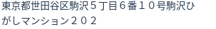 住所（登記所在地）