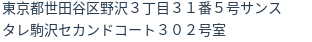 住所（登記所在地）
