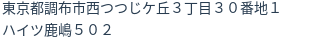 住所（登記所在地）