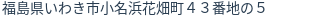 住所（登記所在地）