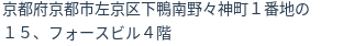 住所（登記所在地）