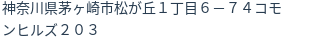 住所(登記所在地)