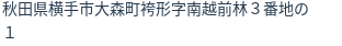 住所(登記所在地)