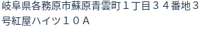 住所(登記所在地)