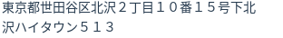 住所(登記所在地)