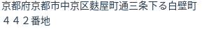 住所（登記所在地）