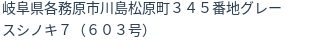 住所(登記所在地)