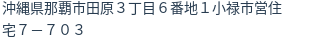 住所(登記所在地)
