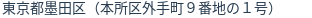 住所(登記所在地)