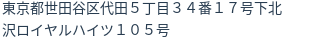住所（登記所在地）