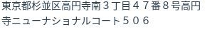 住所(登記所在地)