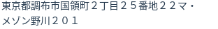住所(登記所在地)
