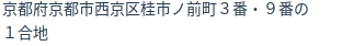 住所（登記所在地）