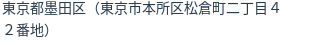 住所（登記所在地）