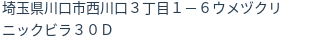 住所（登記所在地）