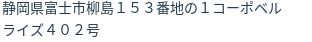 住所(登記所在地)