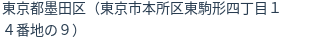 住所（登記所在地）