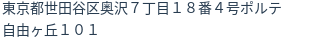 住所(登記所在地)