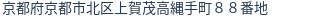 住所（登記所在地）