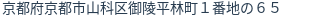 住所（登記所在地）