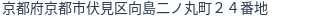 住所（登記所在地）