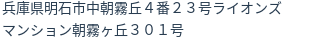 住所(登記所在地)