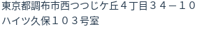 住所（登記所在地）