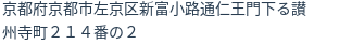 住所（登記所在地）
