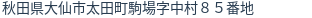 住所(登記所在地)