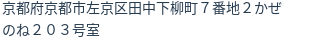 住所（登記所在地）