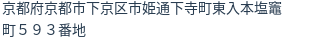 住所（登記所在地）
