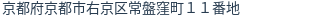 住所（登記所在地）