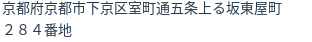 住所（登記所在地）