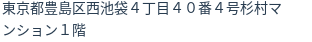 住所（登記所在地）