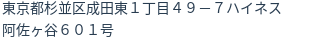 住所(登記所在地)