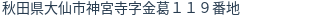 住所（登記所在地）