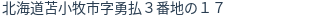 住所(登記所在地)