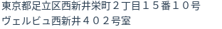 住所（登記所在地）
