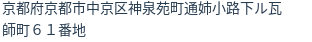 住所(登記所在地)