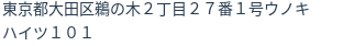 住所(登記所在地)