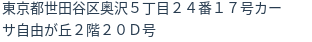 住所（登記所在地）