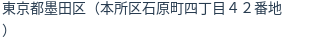 住所(登記所在地)