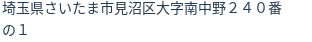 住所(登記所在地)