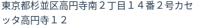 住所（登記所在地）